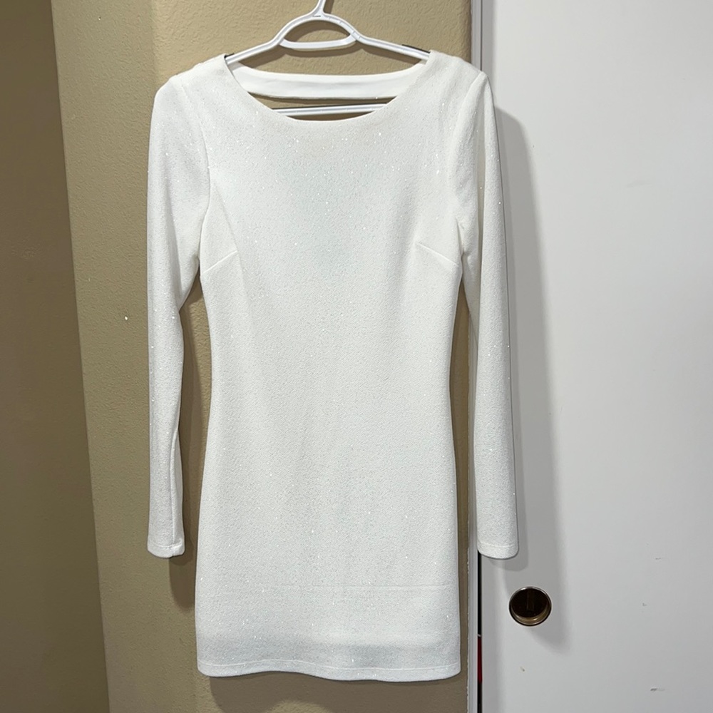 White Long Sleeve Dress